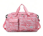 Pink Zebra Duffel Bag