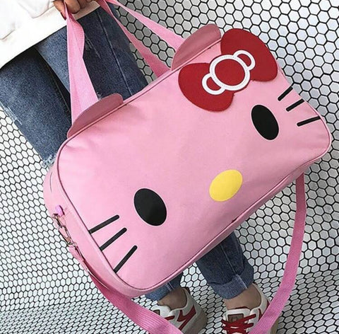 Pink HK Duffel Bag