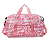 Pink Zebra Duffel Bag