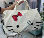 White HK Duffel Bag