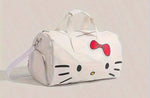 White HK Duffel Bag